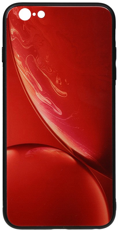 

Панель TOTO Print Glass Space Case для Apple iPhone 6/6s Red