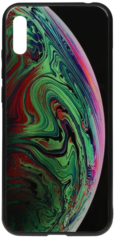 

Панель TOTO Print Glass Space Case для Huawei Y6 2019 Green