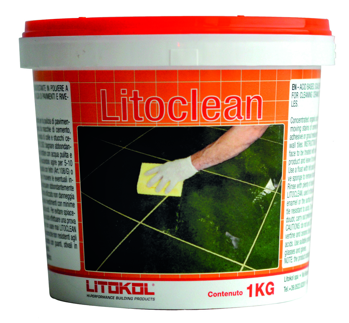 

Чистящее средство для очистки плитки LITOCLEAN, 1 кг.