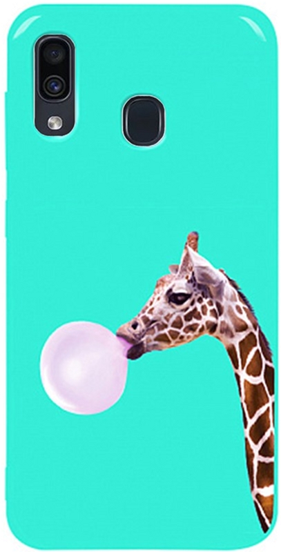 

Панель TOTO Pure TPU 2mm Print Case для Samsung Galaxy A20/A30 Giraff Gum Mint