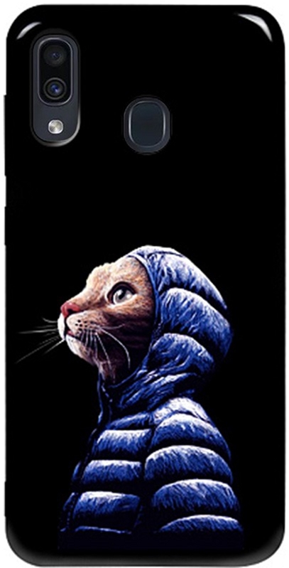 

Панель TOTO Pure TPU 2mm Print Case для Samsung Galaxy A20/A30 Catcoat Black
