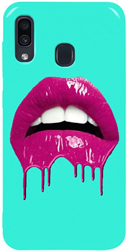 

Панель TOTO Pure TPU 2mm Print Case для Samsung Galaxy A20/A30 Lips Mint