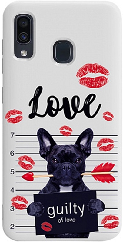 

Панель TOTO Pure TPU 2mm Print Case для Samsung Galaxy A20/A30 Dog Kiss White