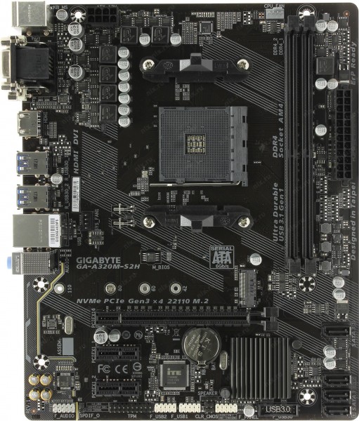 

Материнская плата Gigabyte GA-A320M-S2H 3.0 (F00245924)
