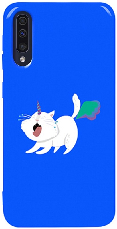 

Панель TOTO Pure TPU 2mm Print Case для Samsung Galaxy A30s/A50/A50s Cat Puk Blue