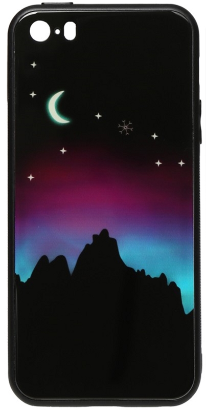 

Панель TOTO Night Light Print Glass Case для Apple iPhone SE/5s/5 Young Moon