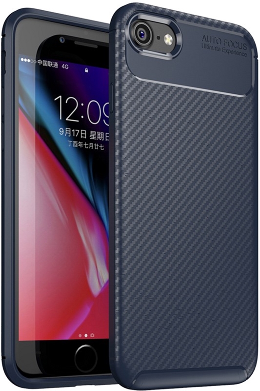 

Панель TOTO TPU Carbon Fiber 1.5mm Case для Apple iPhone 7/8 Dark Blue