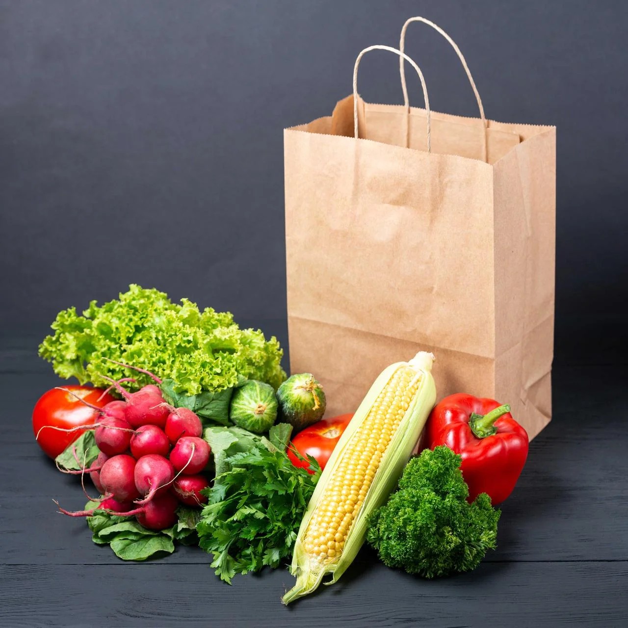 

Пакет бумажный с кручеными ручками Ecopack 290х230х120 бурый крафт 500 штук