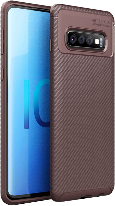 

Панель TOTO TPU Carbon Fiber 1.5mm Case для Samsung Galaxy S10 Coffee