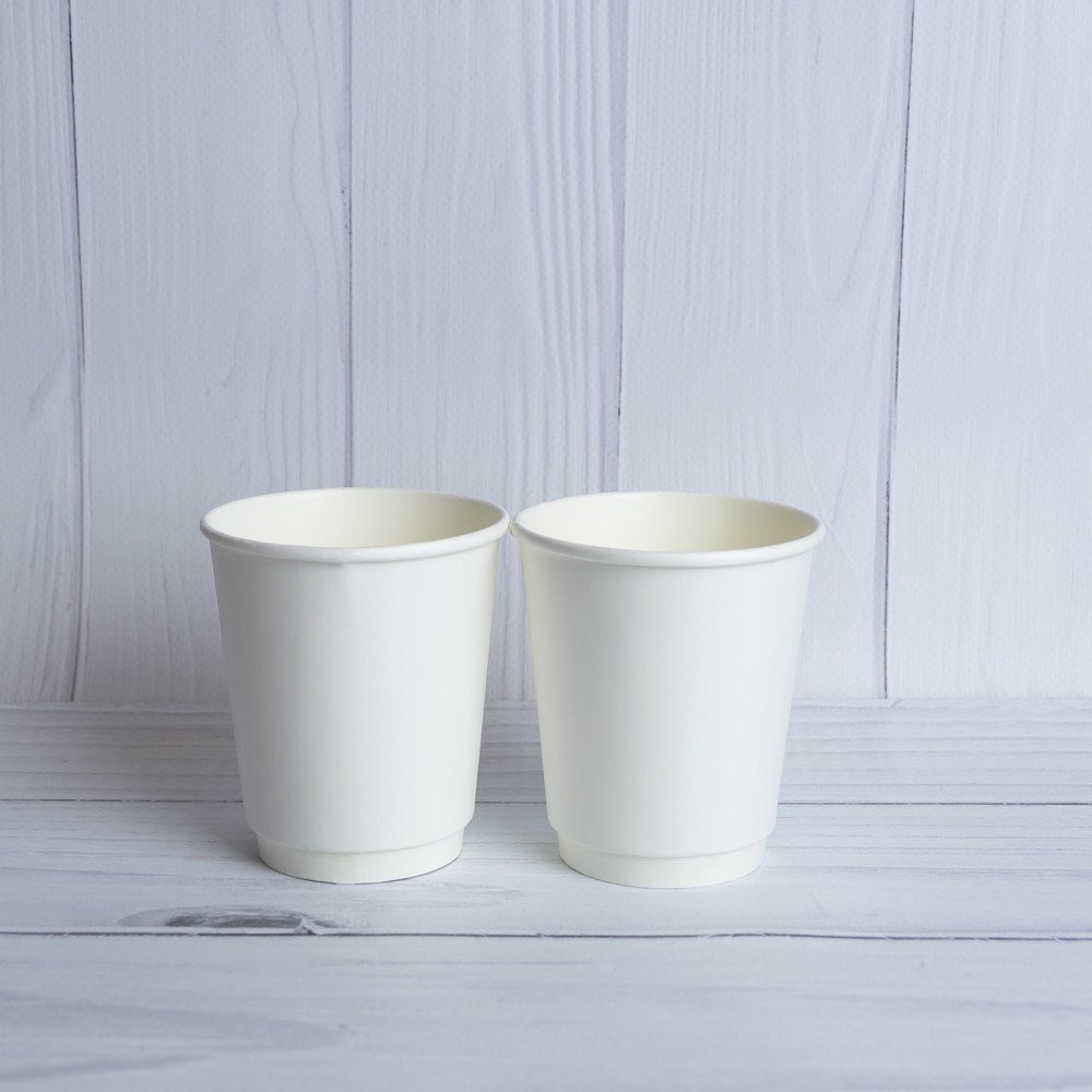 

Двухслойные бумажные стаканы Ecopack 185 мл белые 600 штук