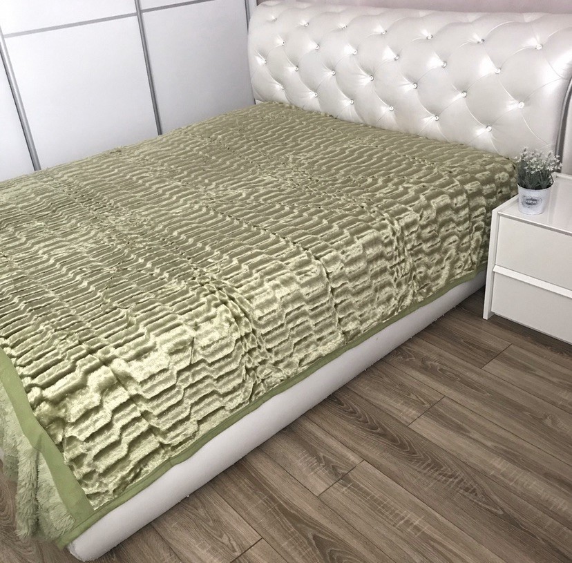 

Плед бамбуковый Koloco Норка 220X240см Зеленый
