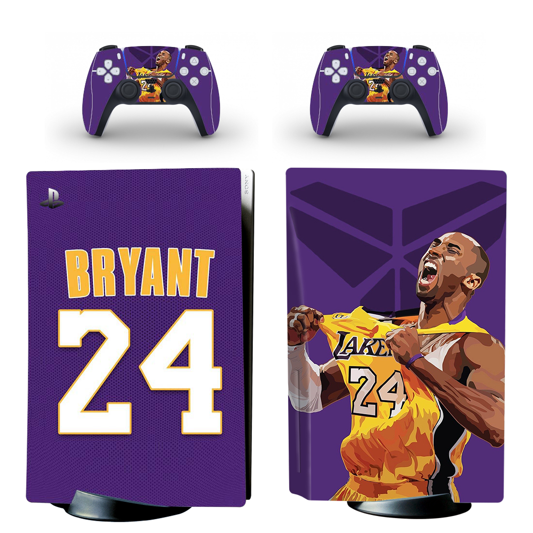 

Виниловые наклейки на PS5 Disk Drive version и геймпад DualSense Kobe Bryant Sony PlayStation 5 игровая консоль Skin (PV5058)