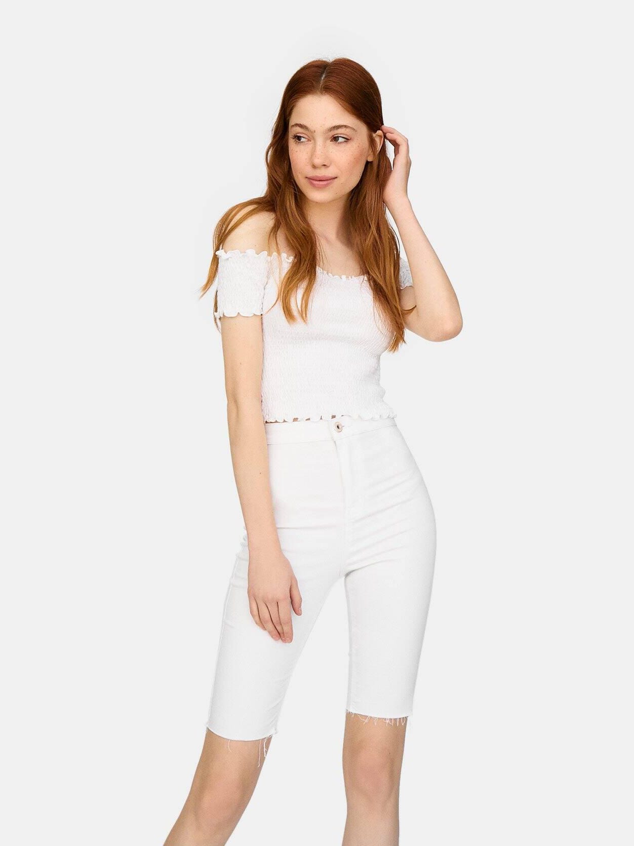 

Топ Stradivarius 2540/915/003-ACTS M Белый