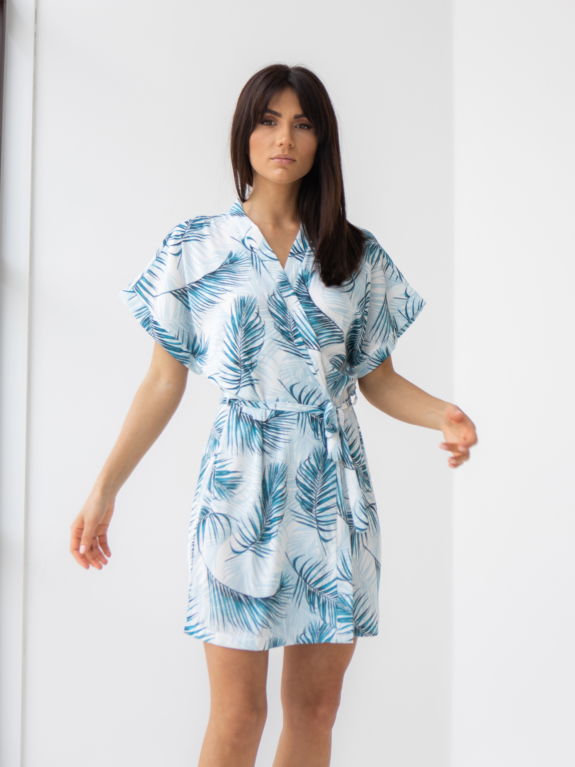 

Халат BARWA garments 0242 S-L Пальмы