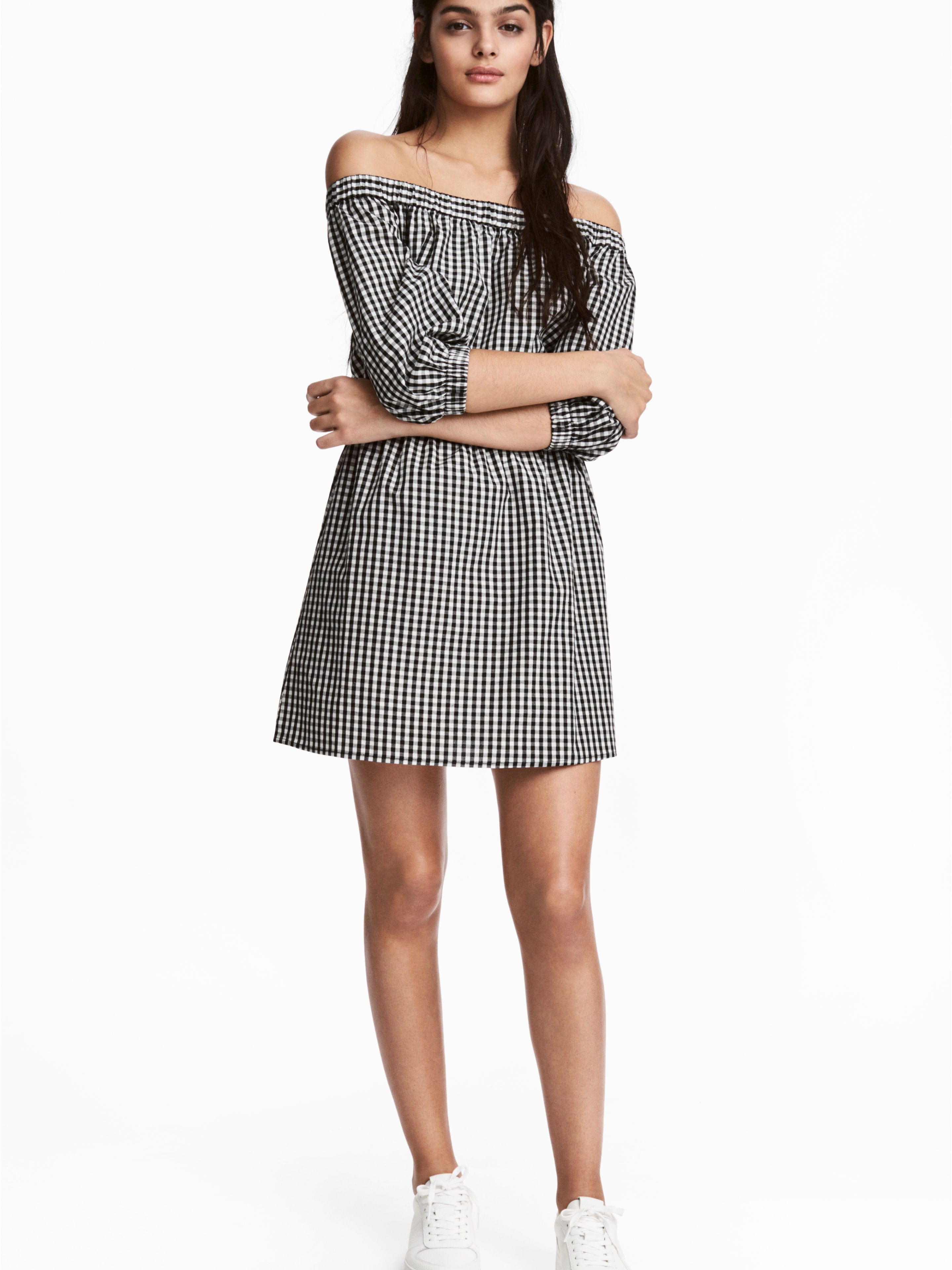 

Платье H&M 4650515-ADHA 40 Черное с белым