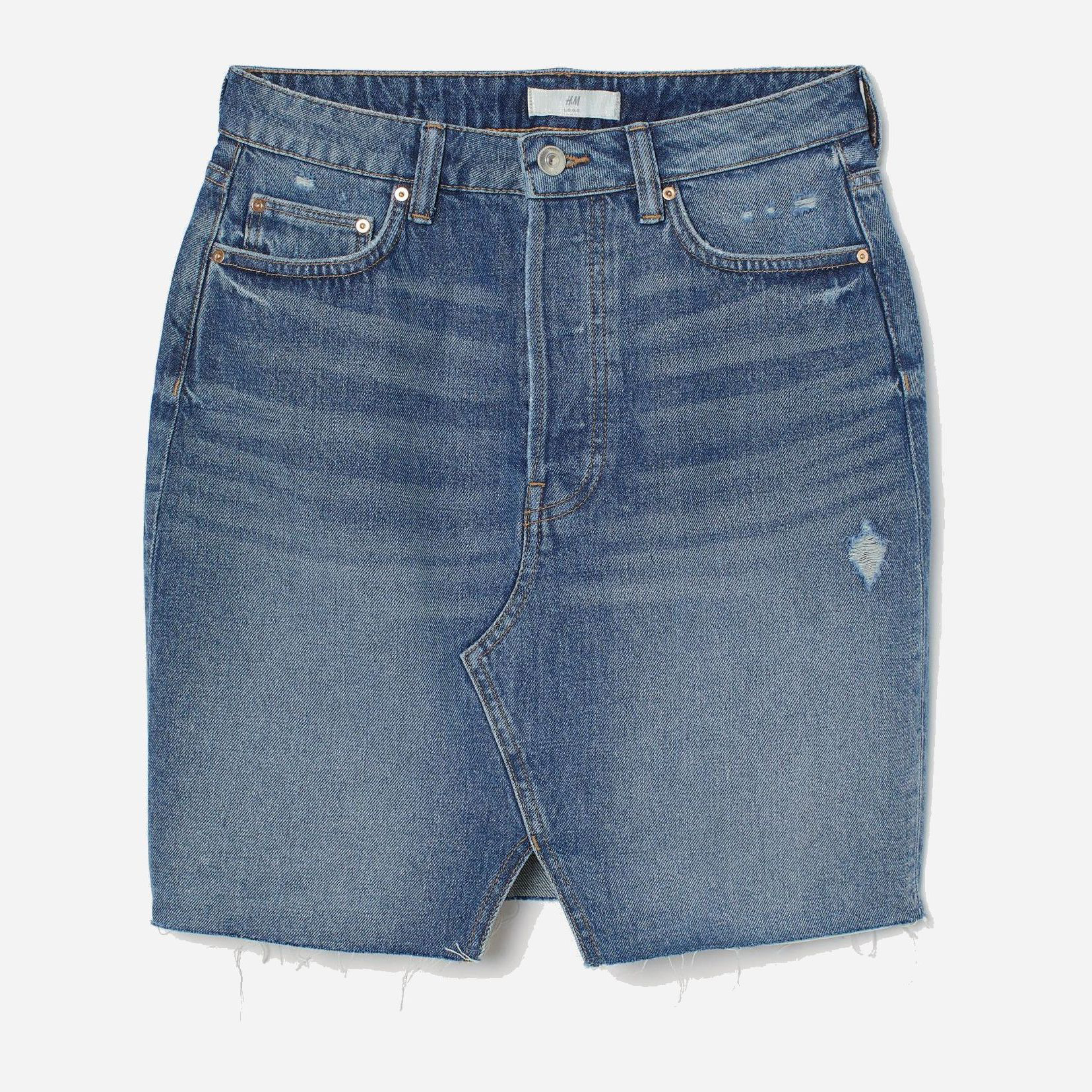 

Юбка джинсовая H&M 7513420sm 36 Светло-синяя