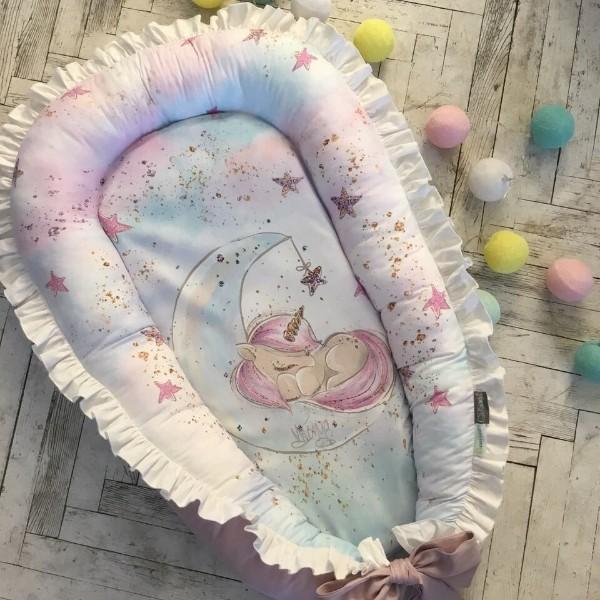 

Кокон для новорожденных Маленькая Соня Magic 65*90 см сатин детский Единорог арт.504142