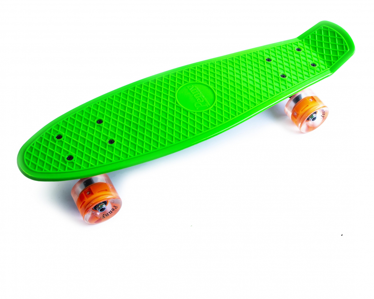 

Скейтборд Penny Board светящиеся колеса Green