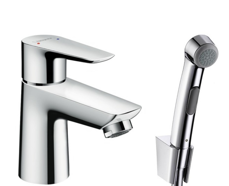 

Змішувач Hansgrohe Talis E 110 для умивальника з гігієнічною лійкою (71729000)