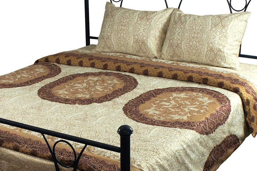 

Комплект постельного белья Руно двуспальный сатин Front beige арт.655.137К_3589 Front beige