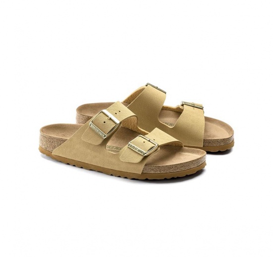 

Шлепанцы Birkenstock Arizona Vegan Latte Cream BIRKENSTOCK (Германия) 37 Бежевый (3301-39115)