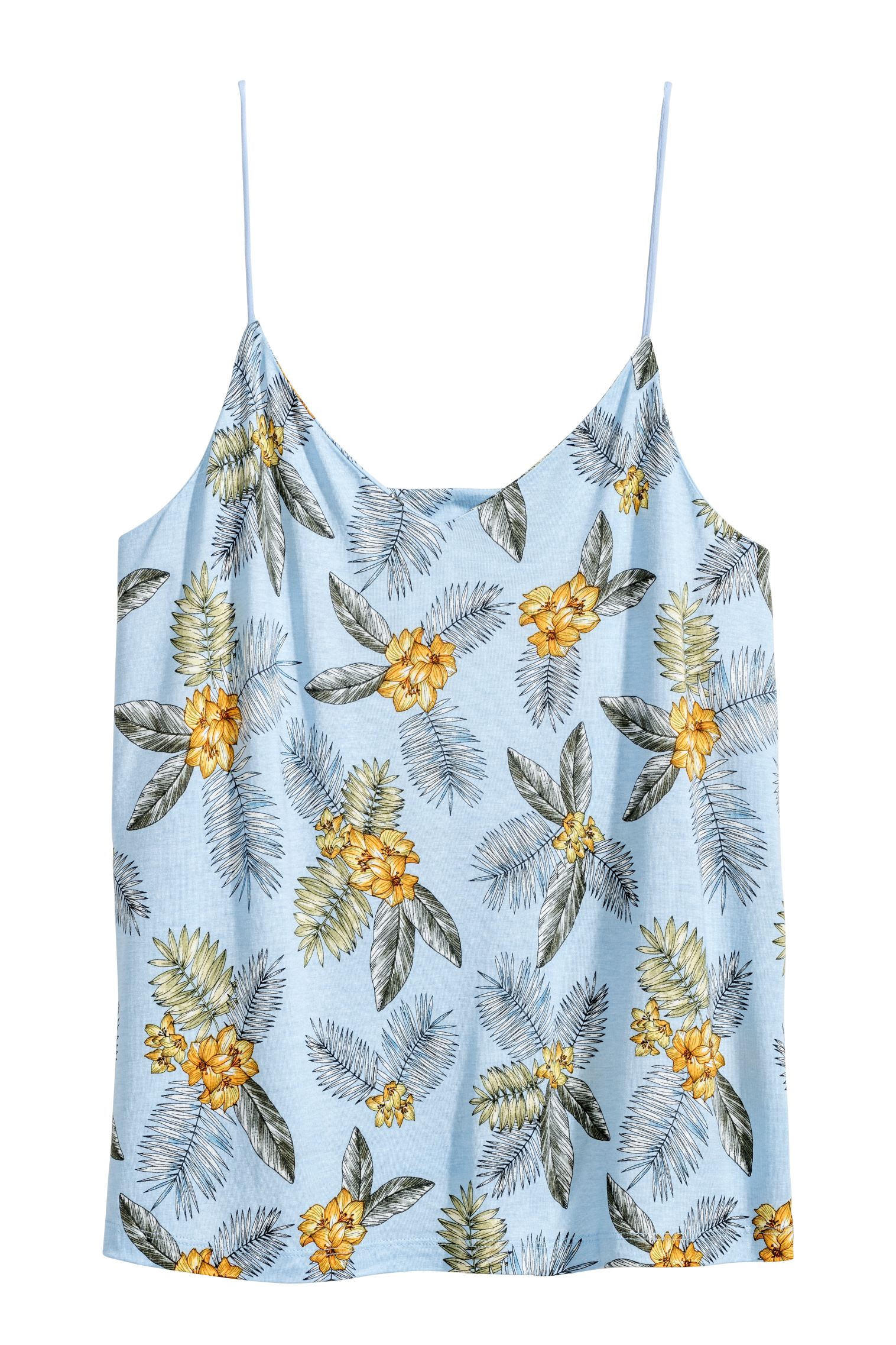 

Майка H&M Ж1063559 цвет голубой XXL