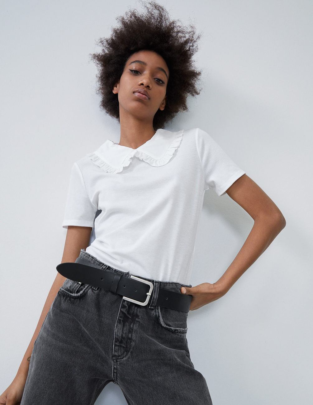

Футболка Zara Ж1063958 (0219/804/250) цвет белый L