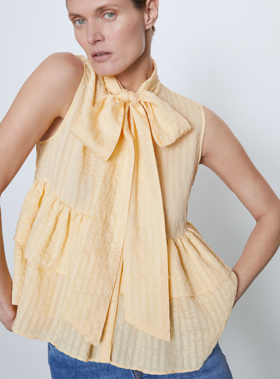 

Блуза Zara Ж1060213 (4786/074/300) цвет оранжевый XS
