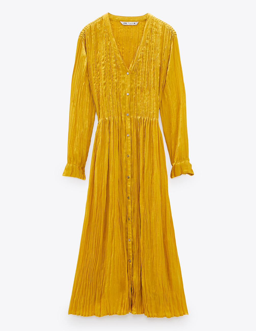 

Платье Zara Ж1059814 (7521/055/305) цвет желтый XXL
