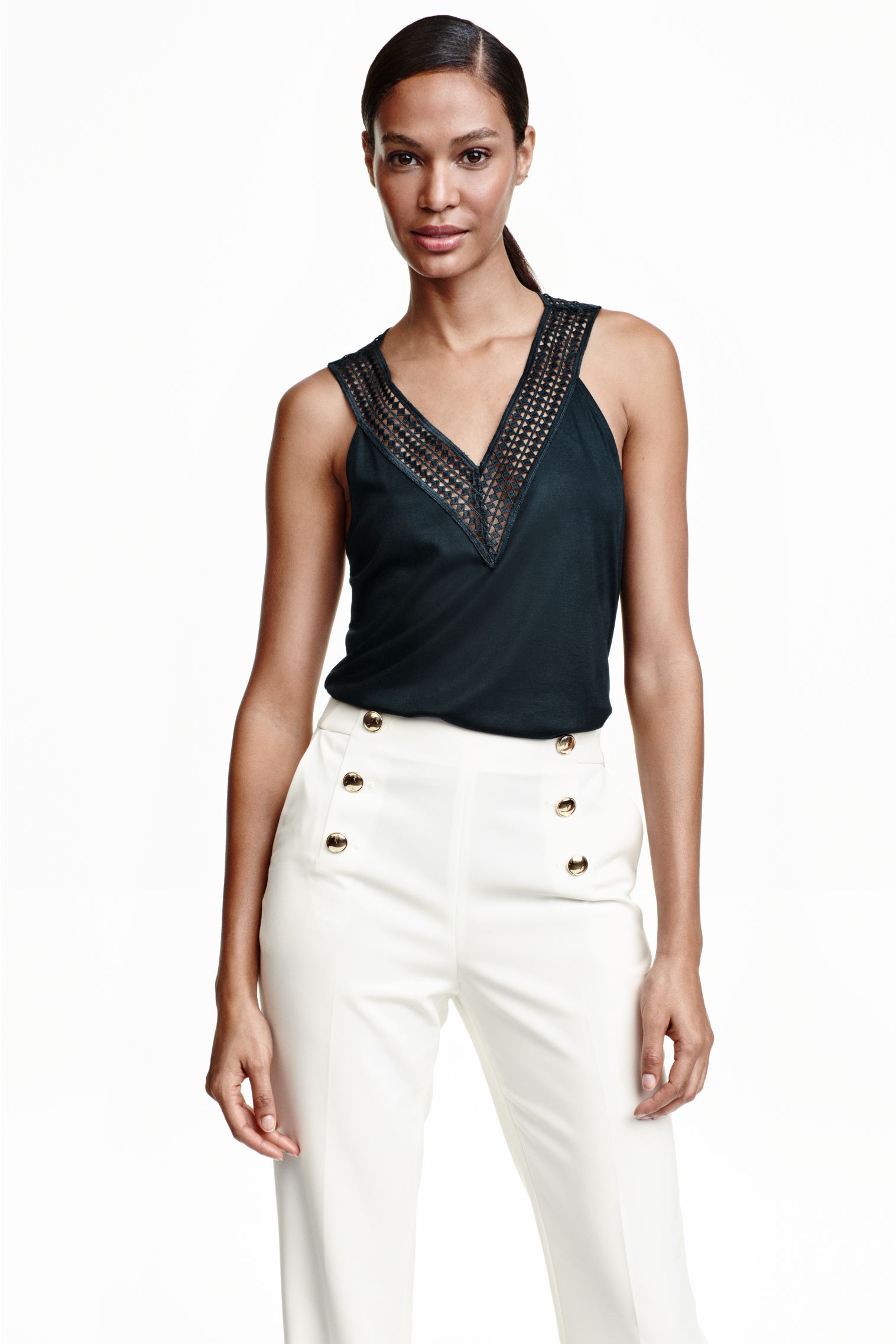 

Майка H&M Ж1063445 цвет синий S