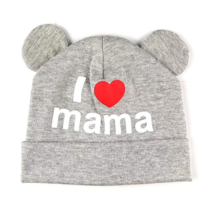 

Шапка I love mama Beeba 40-46р. Серый HN025
