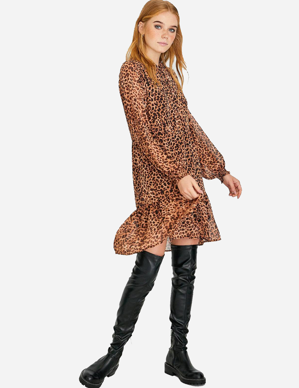 

Платье Stradivarius Ж1063756 (6306/654/450) цвет коричневый L