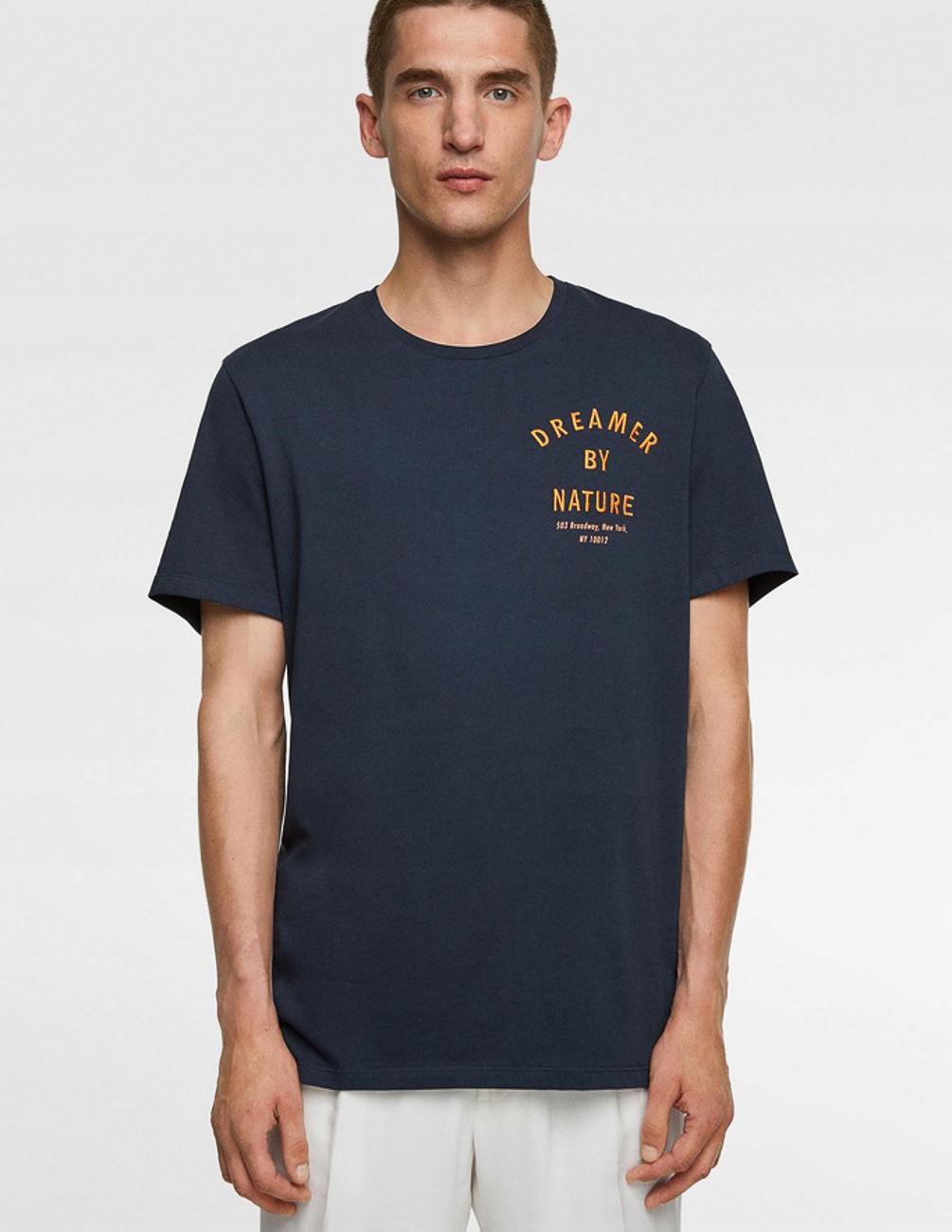 

Футболка Zara М0109058 (0495/304/401) цвет синий S