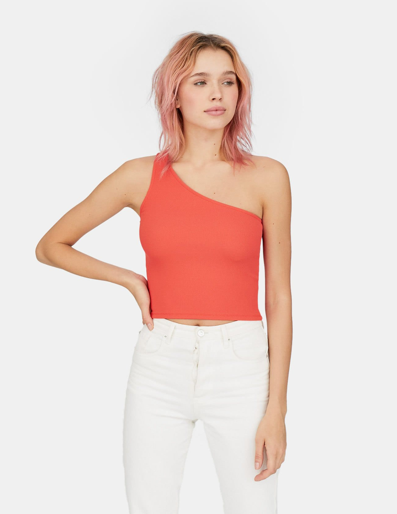 

Майка Stradivarius Ж1063813 (2677/976/160) цвет красный L