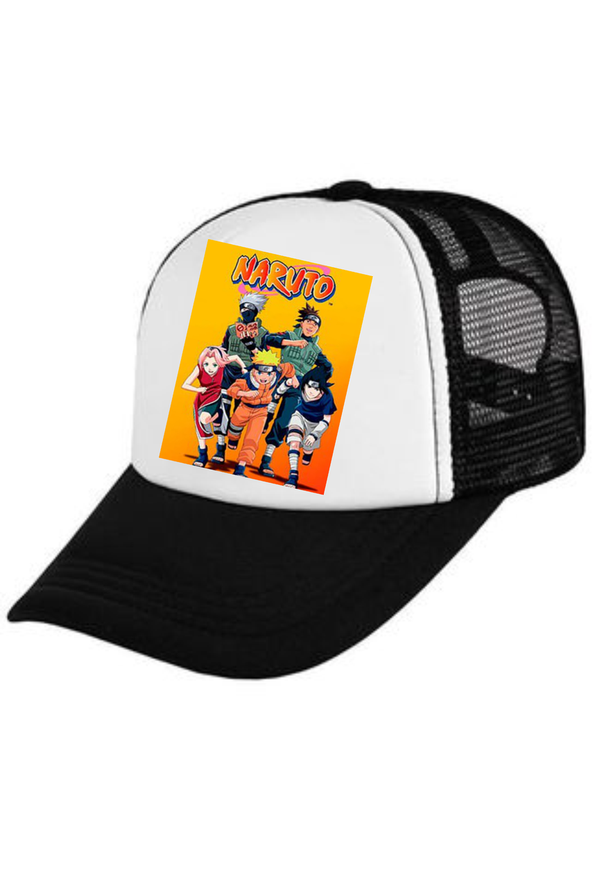 

Кепка Тракер Наруто Naruto Аниме Черная