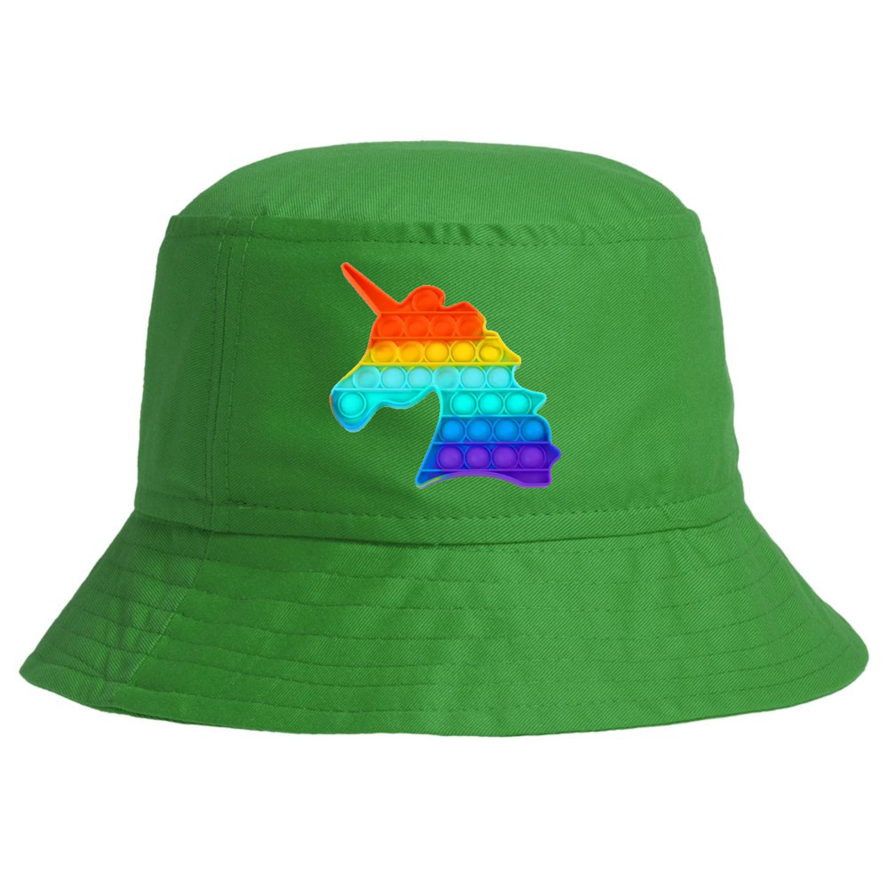 

Панамка Pop it игрушка антистресс Единарог Зеленая