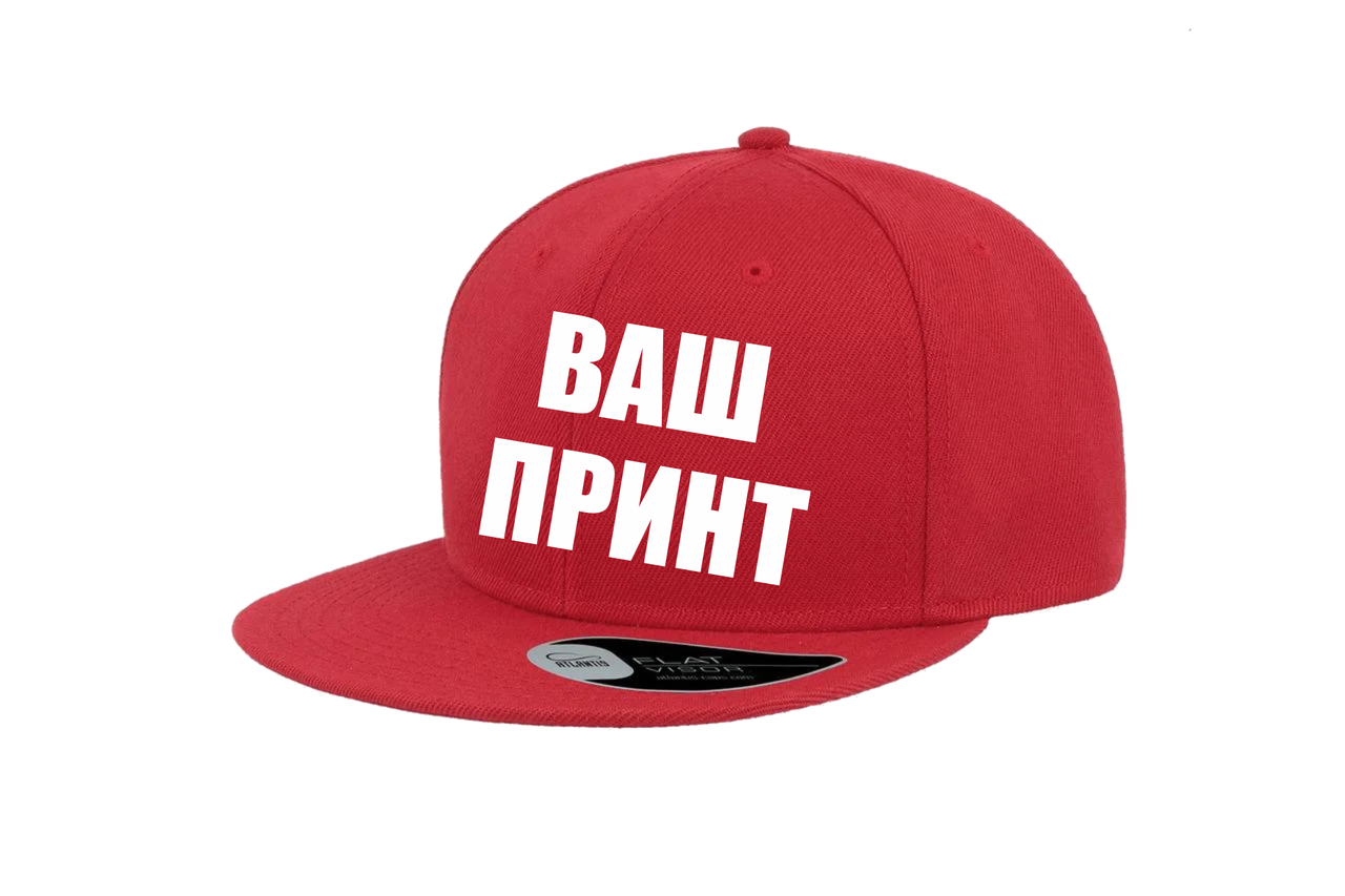 

Кепка с прямым козырьком Snap Back Красная