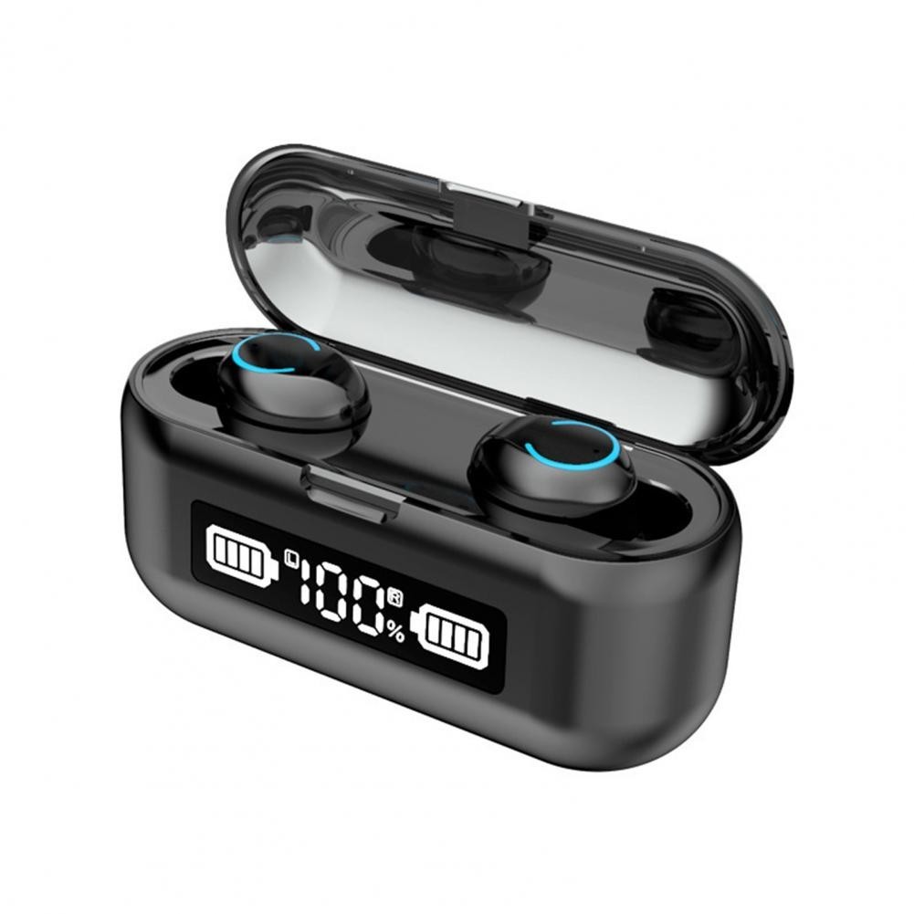 

Беспроводные bluetooth наушники True Wireless F9-43 с зарядным отсеком 2000 мАч Черные