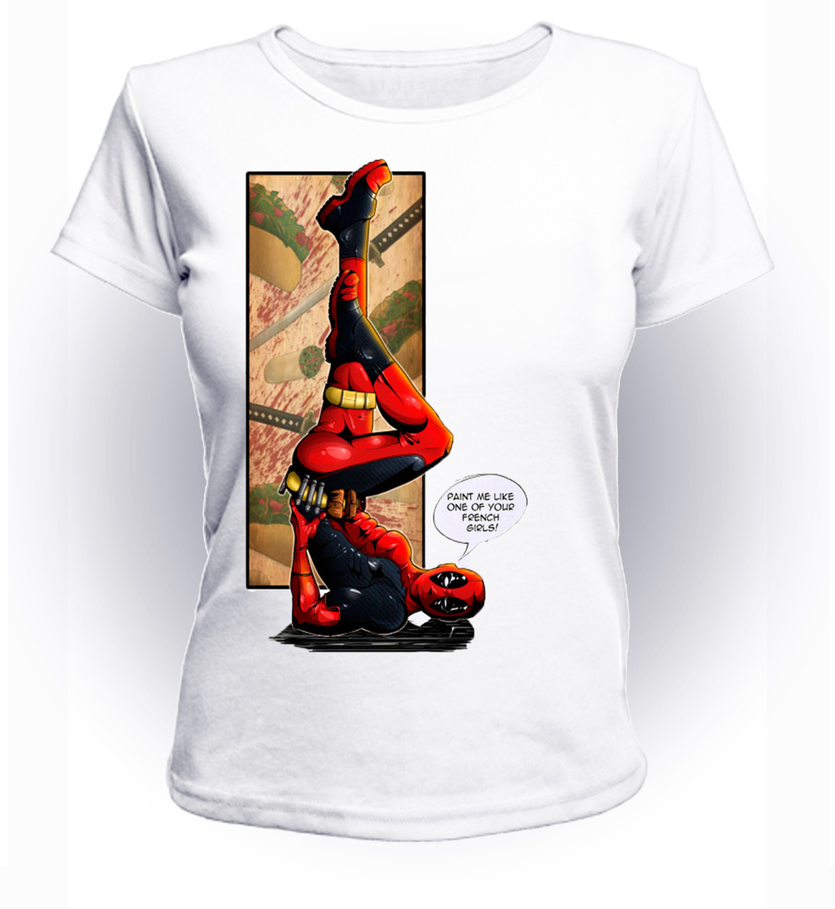 

Футболка GeekLand Дэдпул Deadpool like french girls DP.01.037 (FU21DP.01.037/girl-116)
