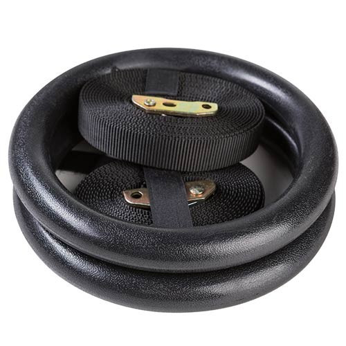 

Кольца гимнастические Ironmaster для кроссфита черные