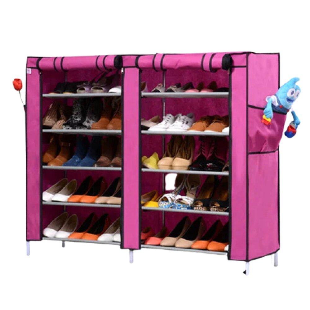 

Тканевый двойной шкаф для обуви Shoe Cabinet 5 Layer 6510 (114*30*92)