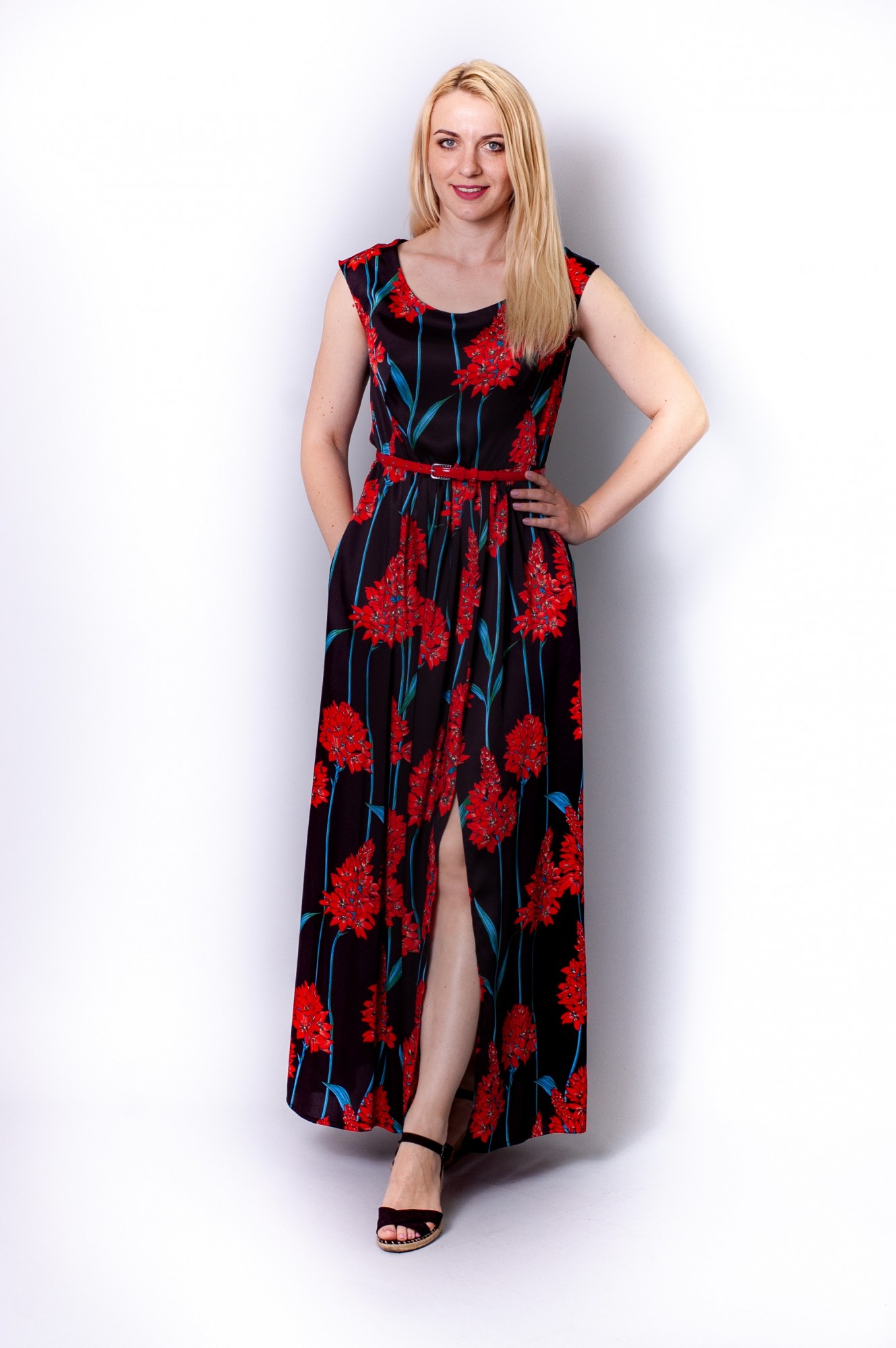 

Сукня жіноча Stefanie L D533 червоно чорна 36р