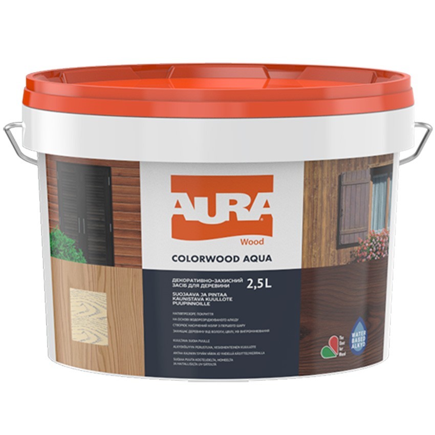 

Морилка Для Дерева Aura ColorWood Aqua 2.5 л белый