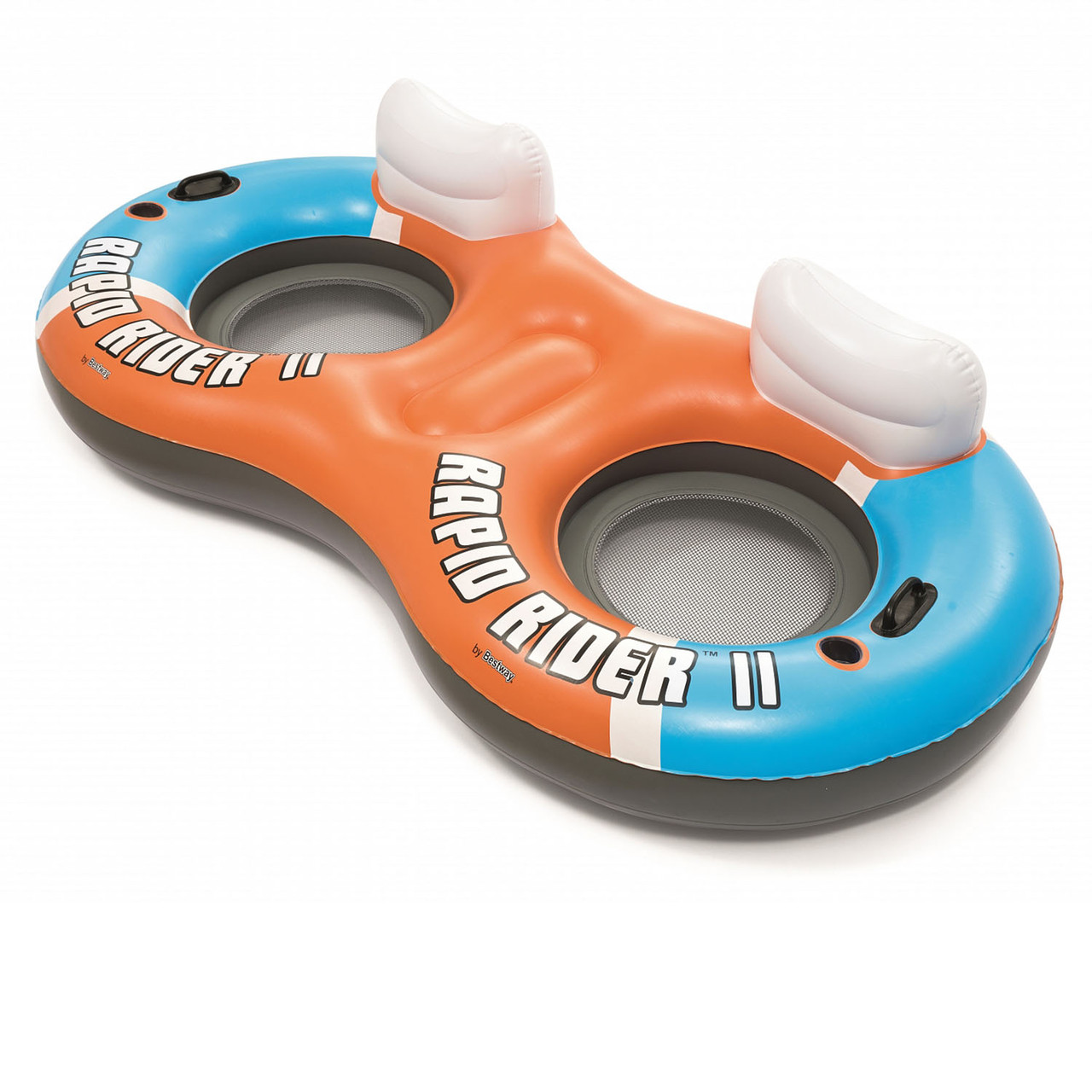

Двухместный надувной круг «Rapid Rider» серия «Sports» Bestway 43113 251х132 см оранжевый