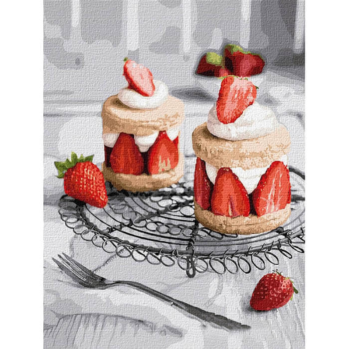 

Картина по номерам «Клубничное наслаждение» Идейка 30-40 см КНО5605 Идейка (КНО5605)