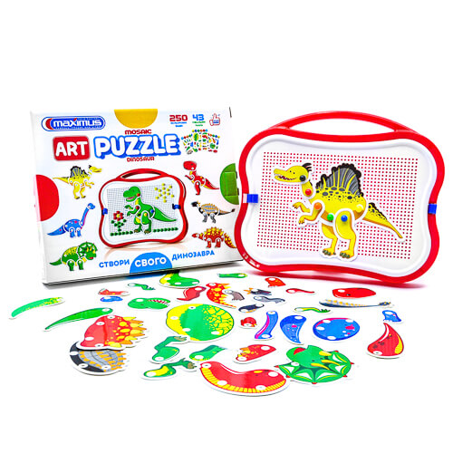 

Мозаика для детей с мелкими деталями Maximus Art Puzzle «Динозаврики» 250 элементов 5422 Maximus (5422)