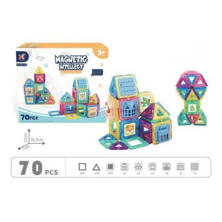 

Магнитный конструктор Magic Magnetic 70 деталей 689-29 A-Toys (689-29)