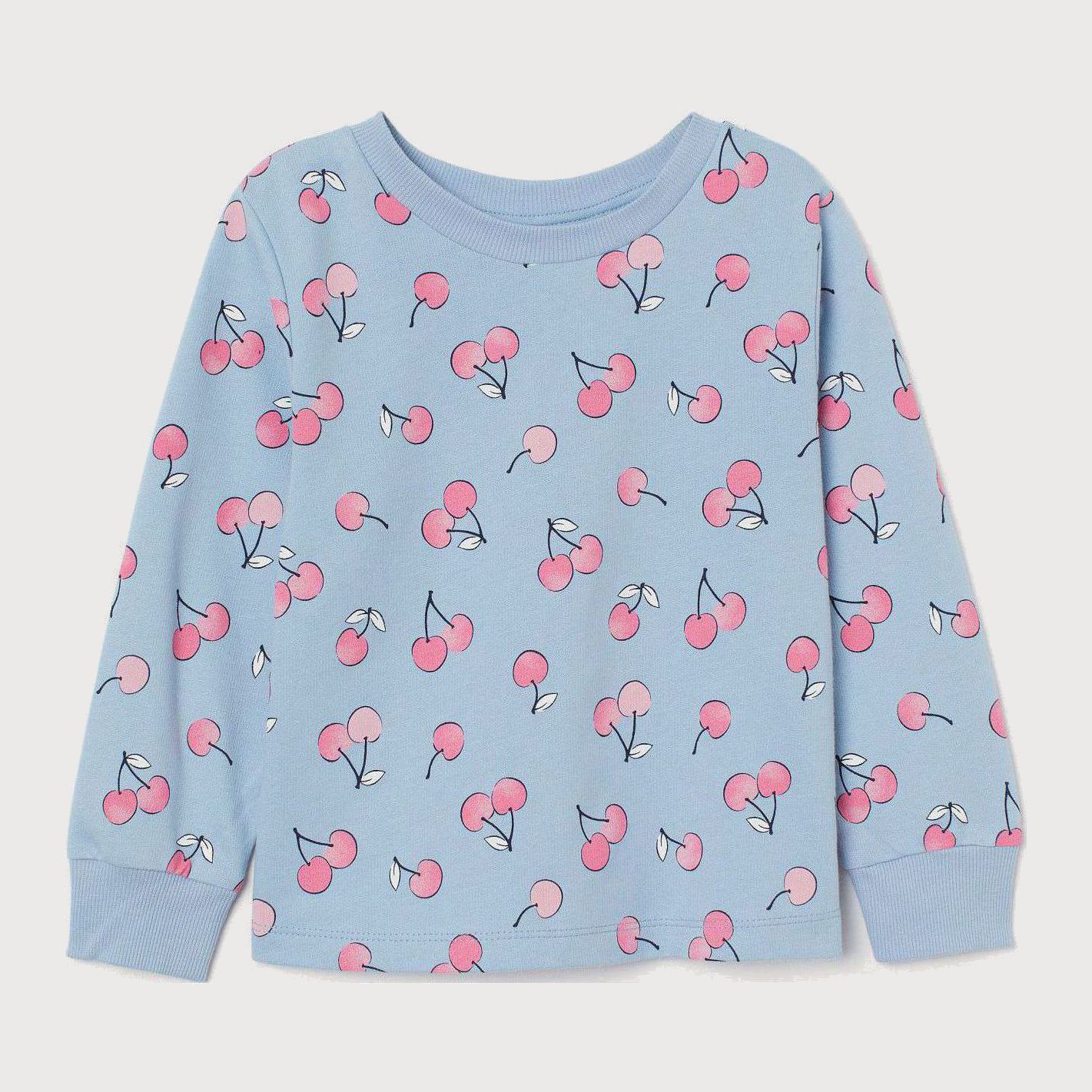 

Свитшот H&M 2905-8757512 122-128 см Голубой/Вишни (hm07180390895)