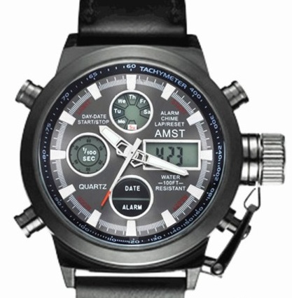 

Наручные военные часы AMST am3003 mountain черные