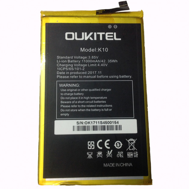 

Аккумулятор для Oukitel K10 11000 mah
